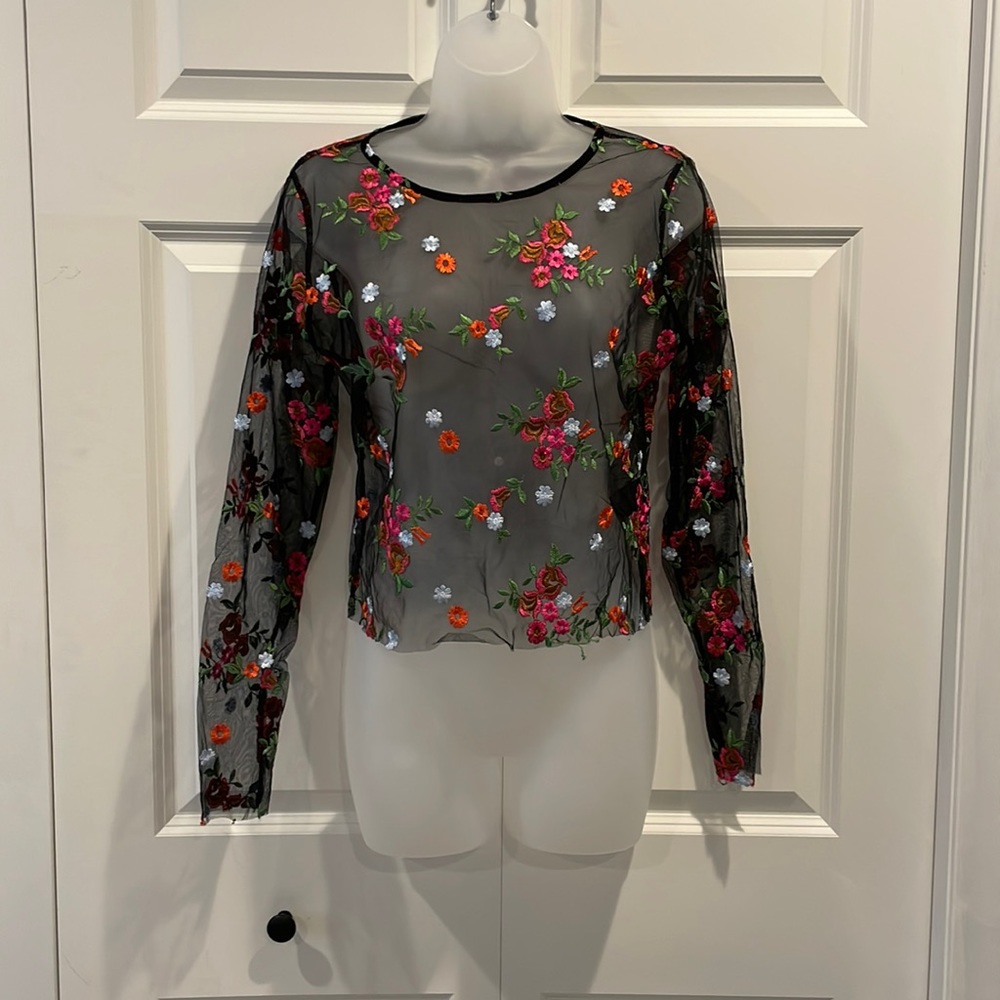 kimchi Blue Urban Outfitters Sheer Top